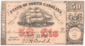 United States Of America The State of North Carolina 50 Cents, 1870